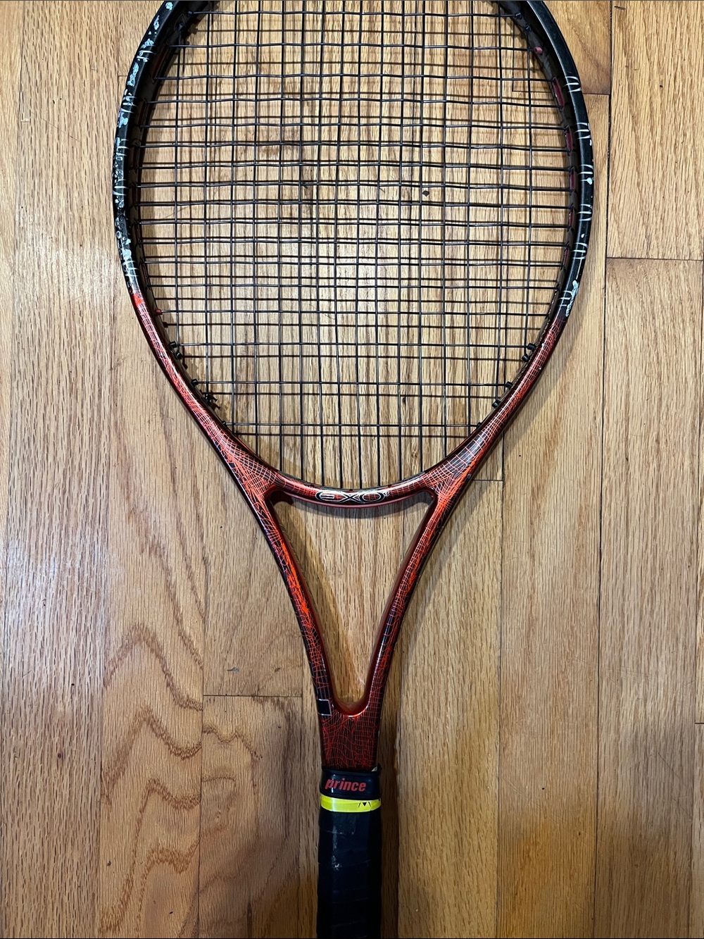 Prince Red and Black Tennis Racket